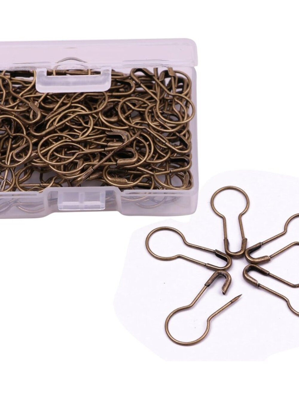 21mm/0.8 Inch Small Metal Gourd Safety Pins Bulb Guard Calabash Quilting Sewing